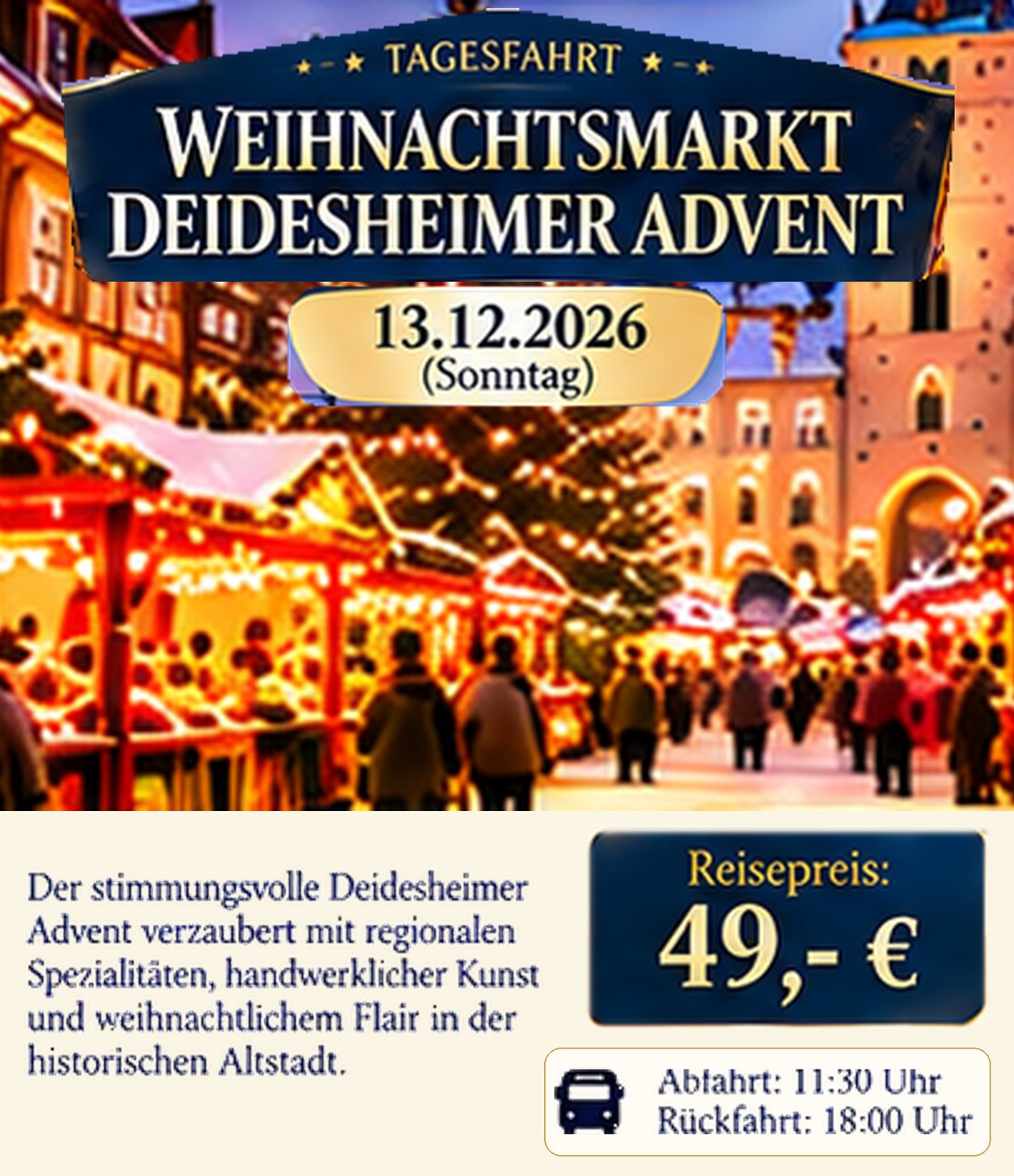 Weihnachtsmarkt Deidesheimer Advent 2026