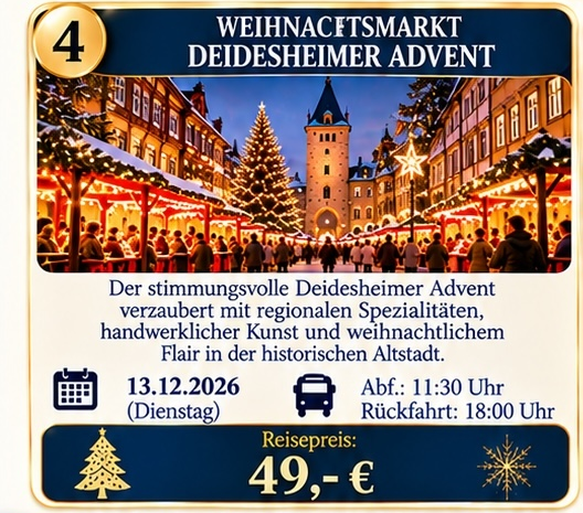 Weihnachtsmarkt Deidesheimer Advent 2026